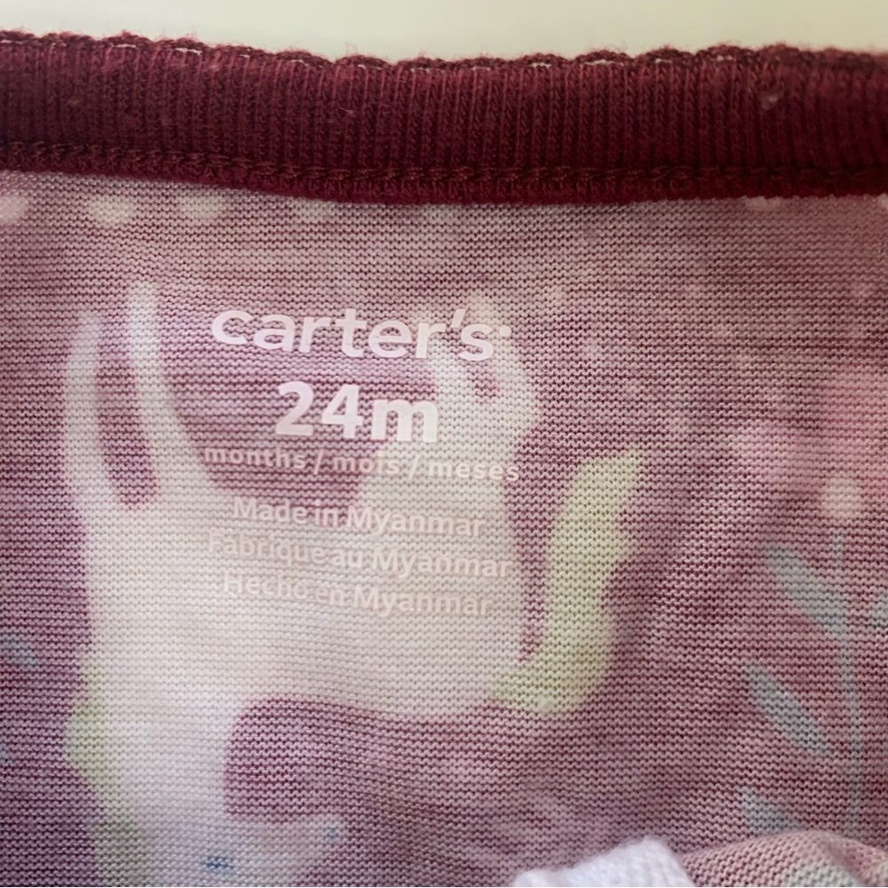 Carter's Kids Pajama Set - Pink, Orange, and Purple - Picture 3 of 13